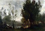 欧洲12-19世纪油画四_DAUBIGNY, Charles-Francois Willows